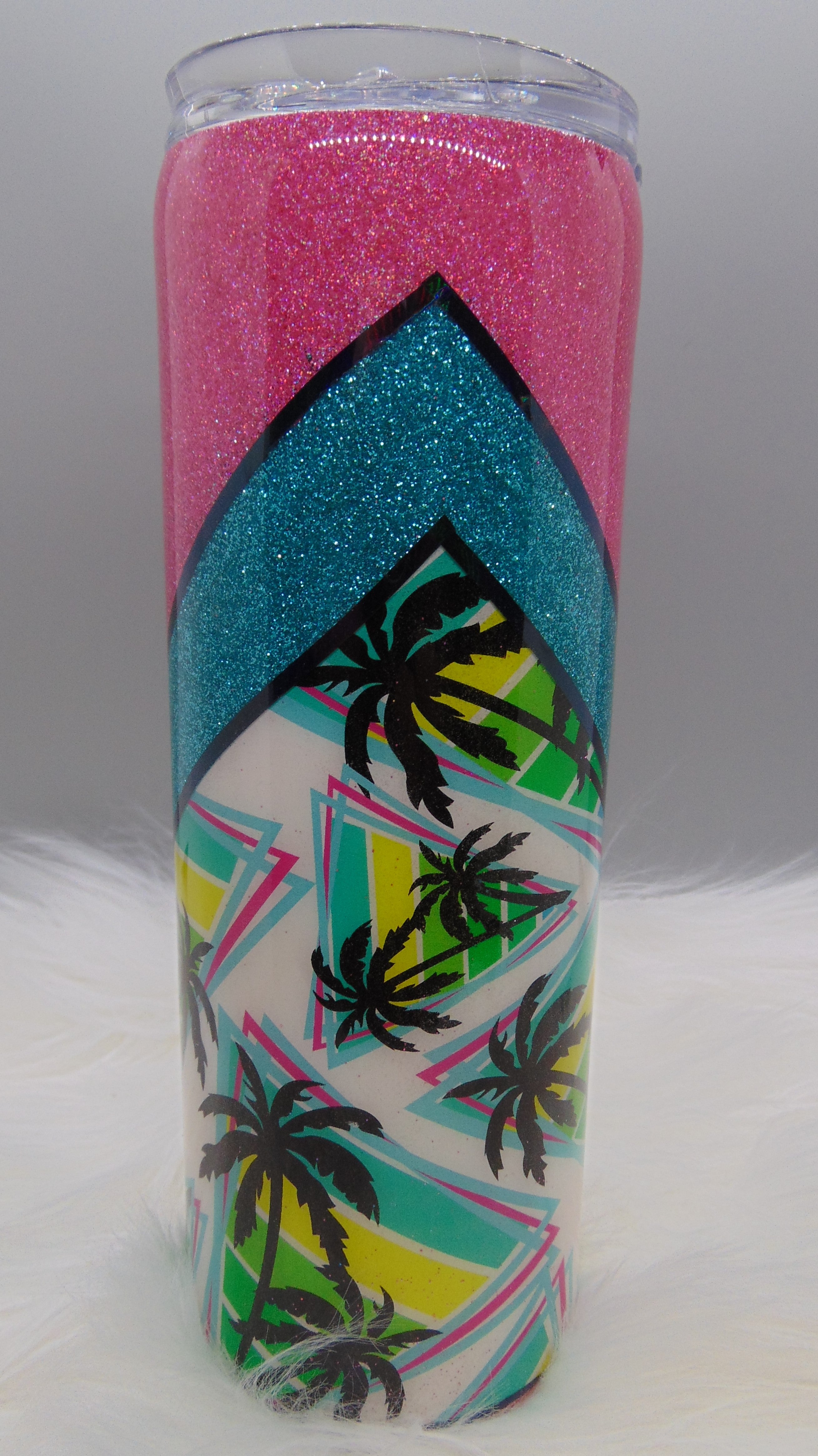 Barbie Glittered Epoxy Tumbler