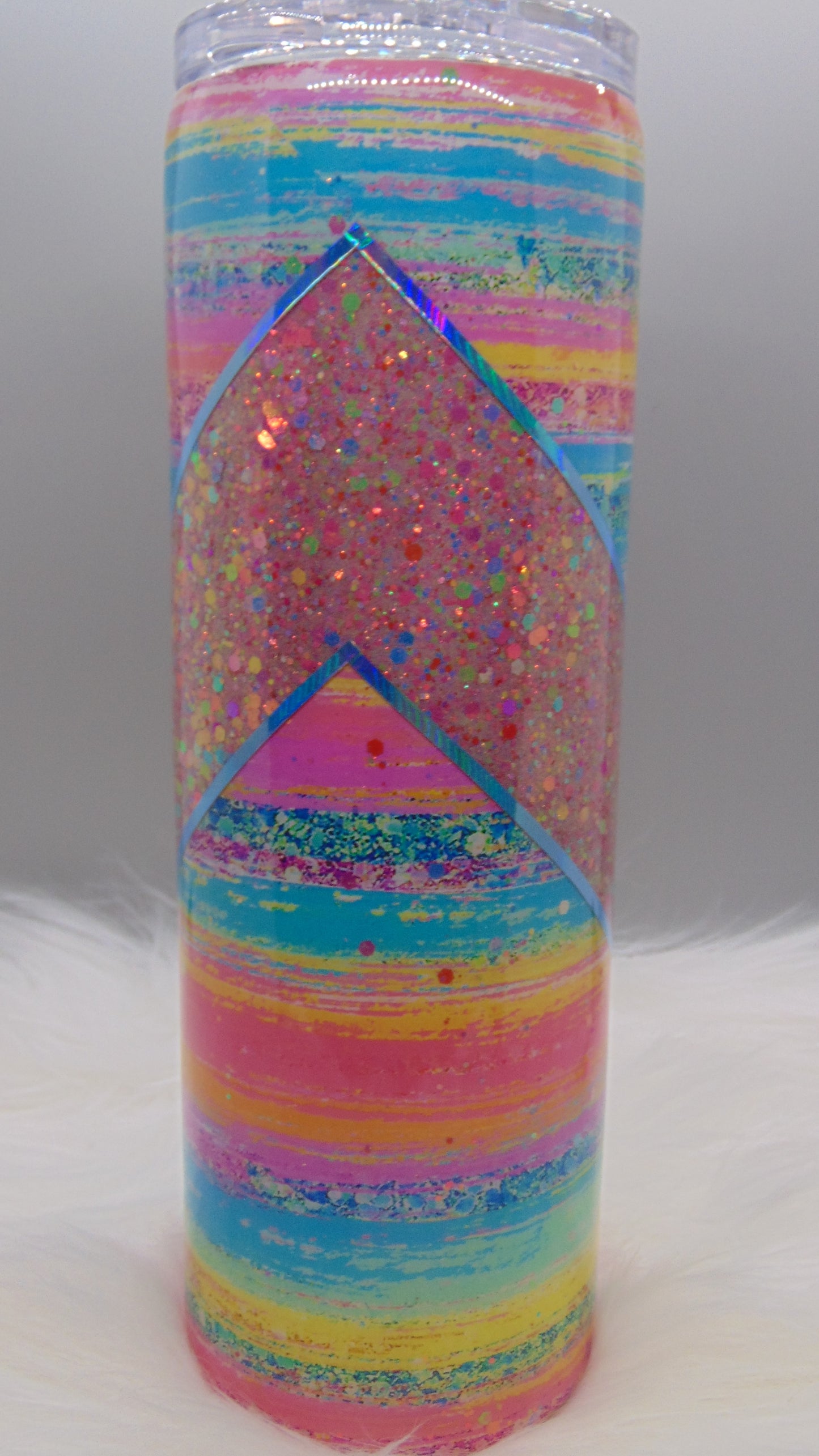 "Rainbow Dreams" Epoxy Tumbler, 30oz Skinny