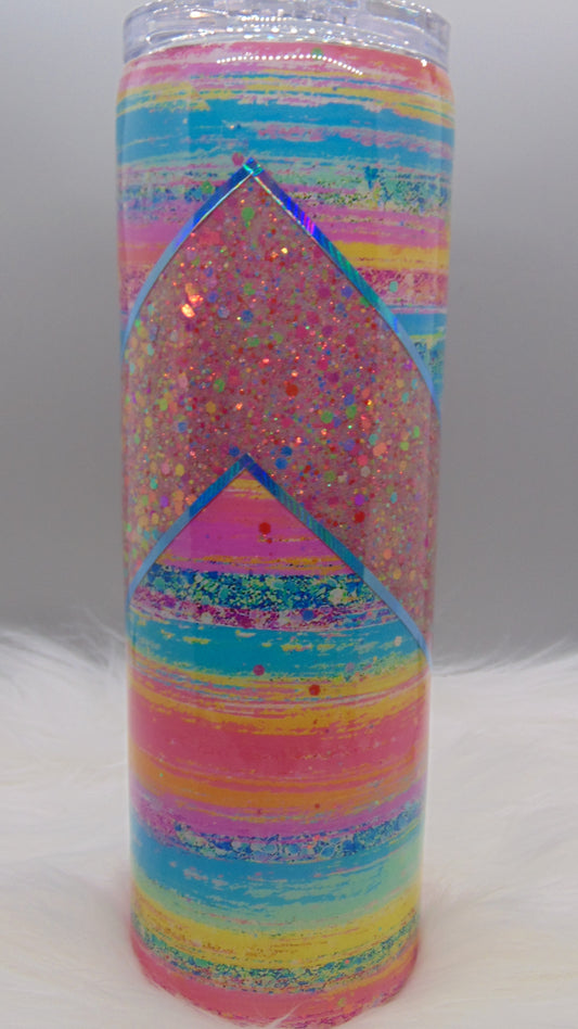 "Rainbow Dreams" Epoxy Tumbler, 30oz Skinny