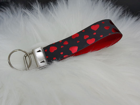 Black and Red Valentine keychain