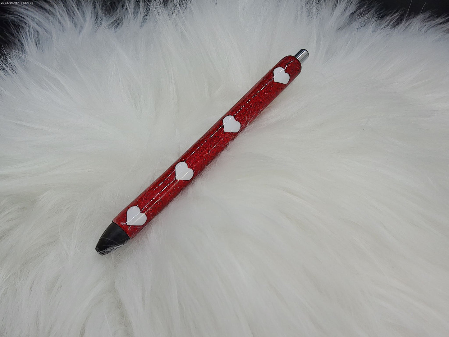 Red and White Valentine Pen